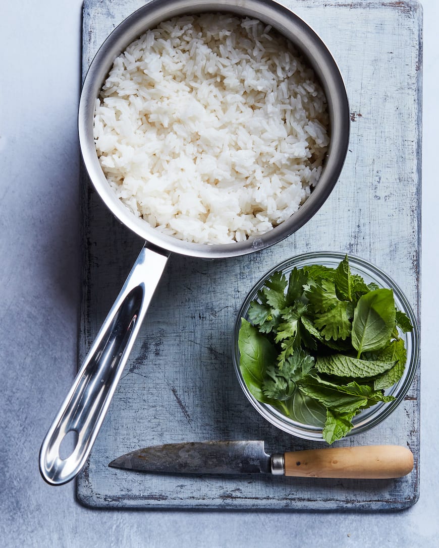 Chicken Larb with Coconut Rice from www.whatsgabycooking.com (@whatsgabycookin)
