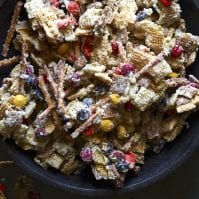 Coconut White Chocolate Chex Party Mix from www.whatsgabycooking.com (@whatsgabycookin)