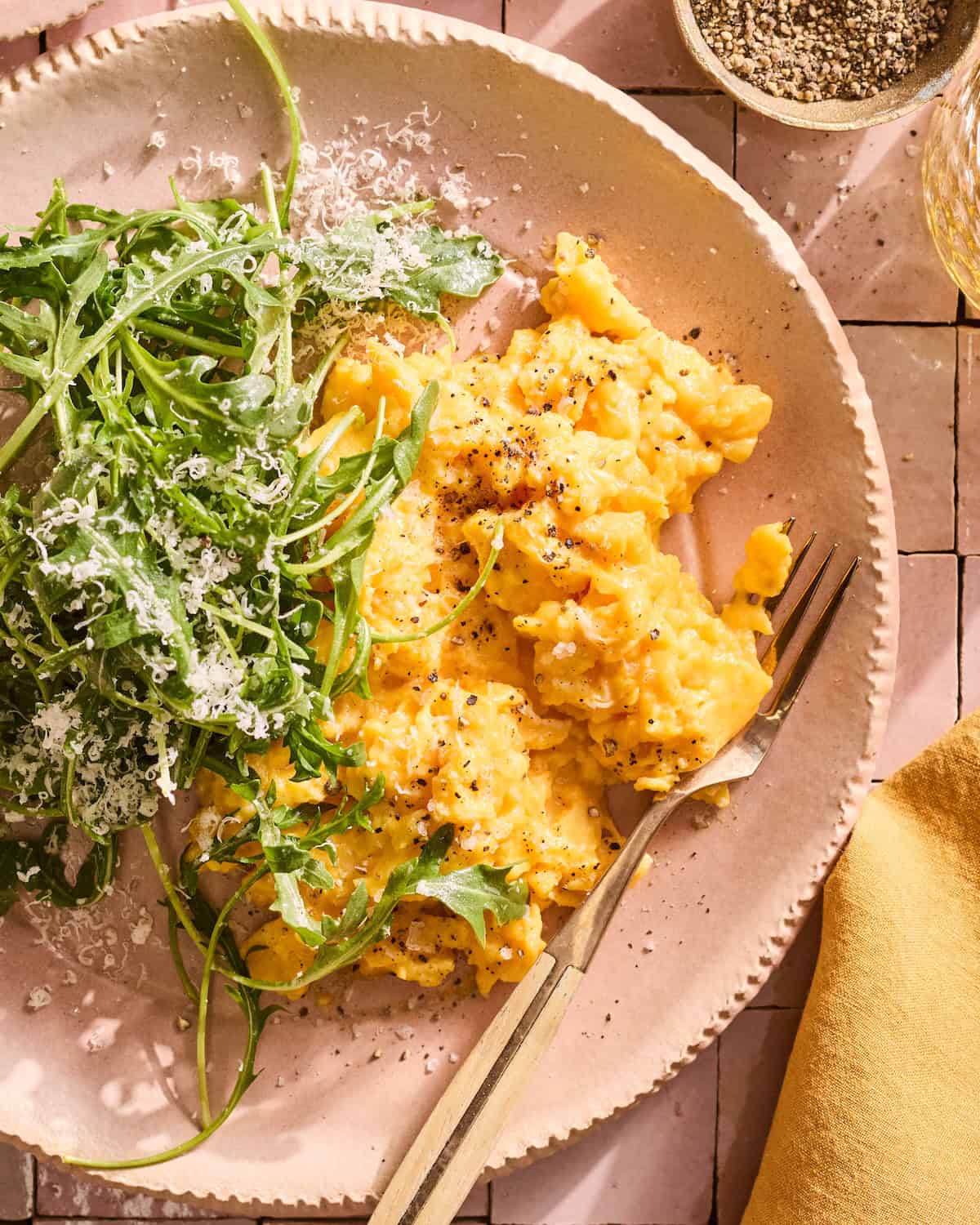 Perfectly Soft Scrambled Eggs