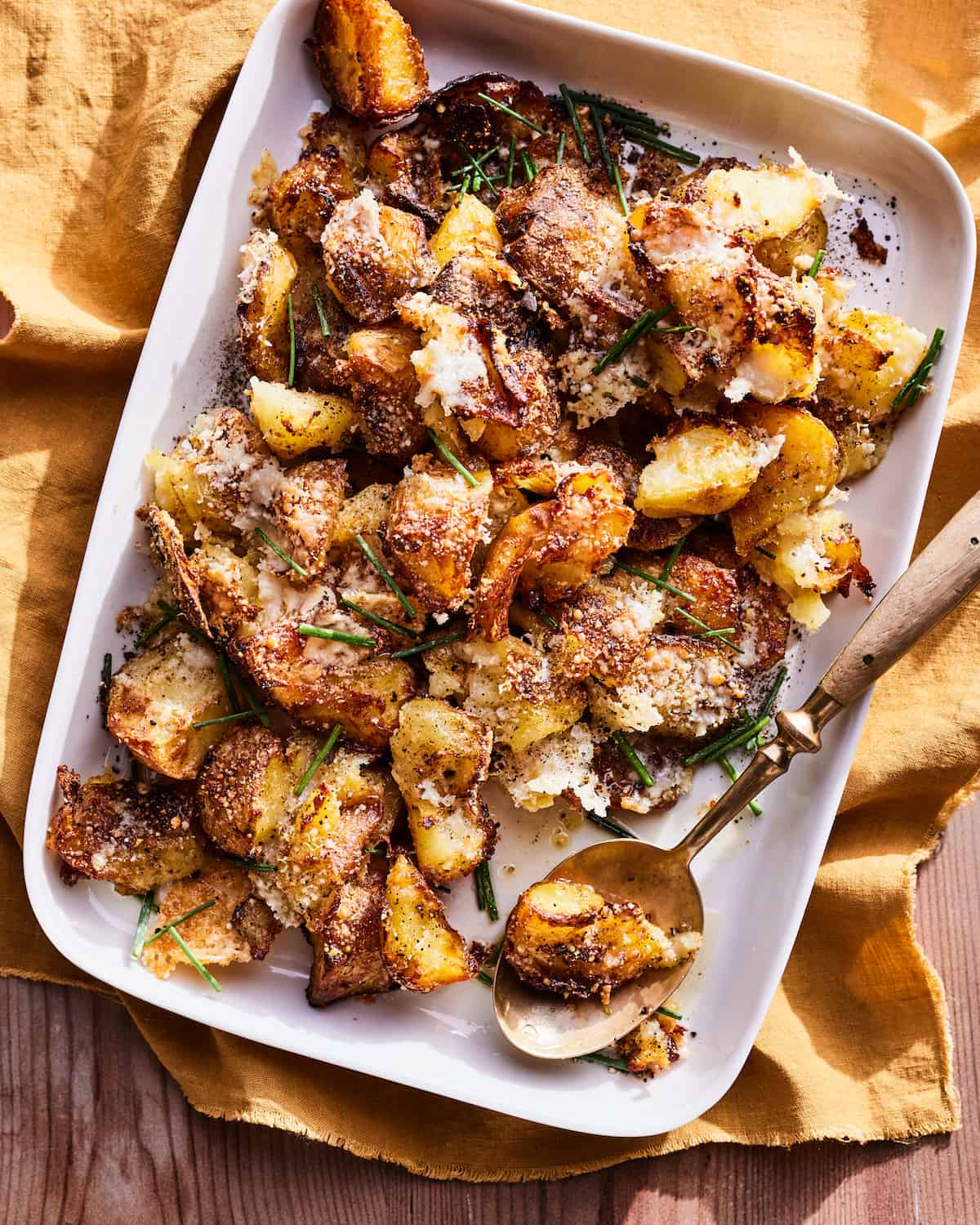 Cacio e Pepe Roasted Potatoes