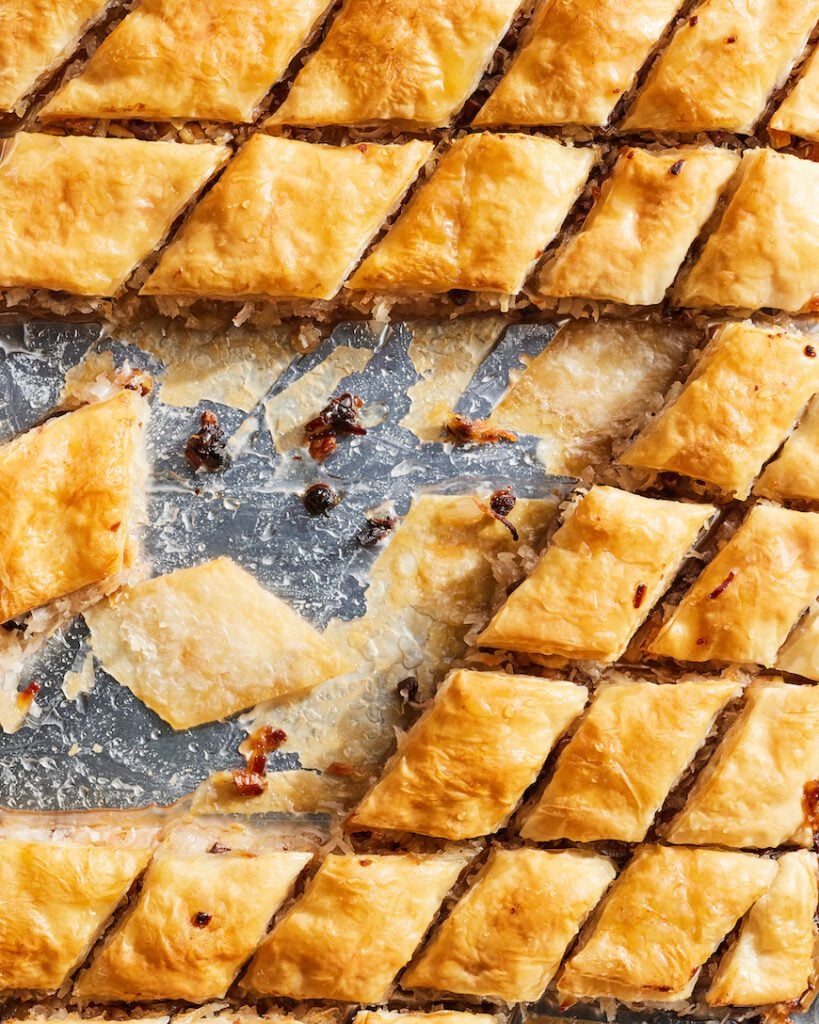 Coconut Chocolate Chip Baklava from www.whatsgabycooking.com (@whatsgabycookin)