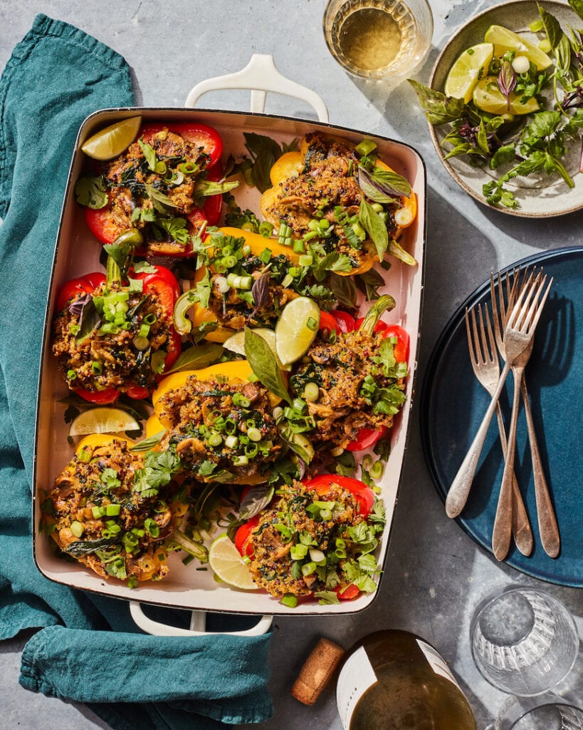 Coconut Curry Stuffed Peppers from www.whatsgabycooking.com (@whatsgabycookin)