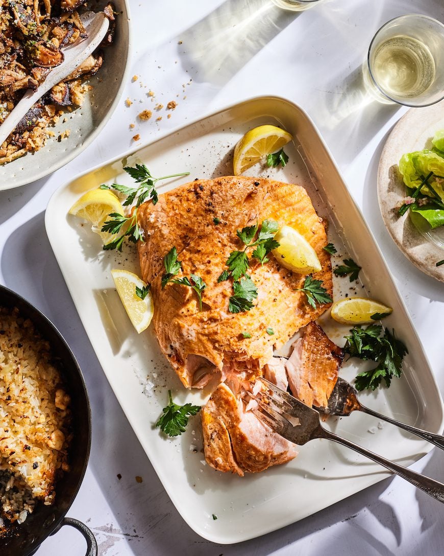 Salmon Shawarma Dinner Party