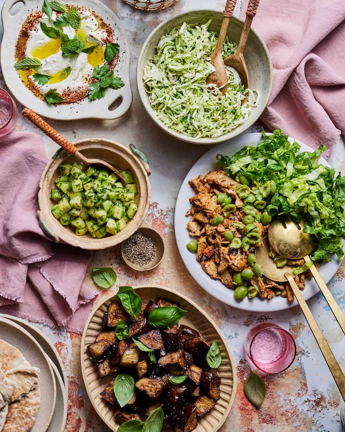 Chicken Shawarma Dinner Party Menu (and prep schedule)