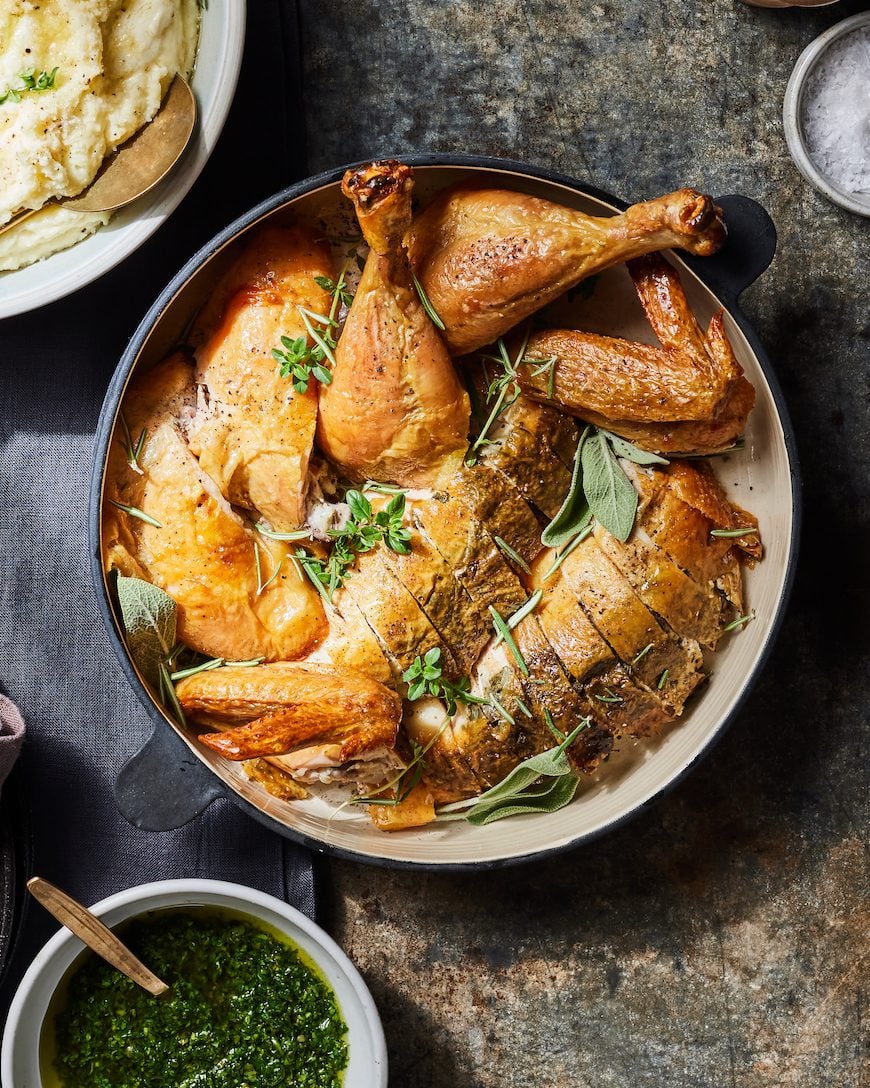 Roasted Chicken Dinner Party Menu
