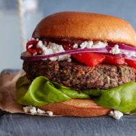 Black Bean Veggie Burger from www.whatsgabycooking.com (@whatsgabycookin)